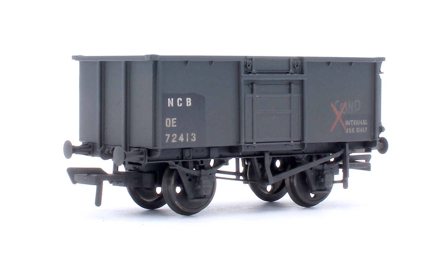 Pre-Owned Set Of 3 16T NCB BR Mineral Wagons Model Zone - Weathered