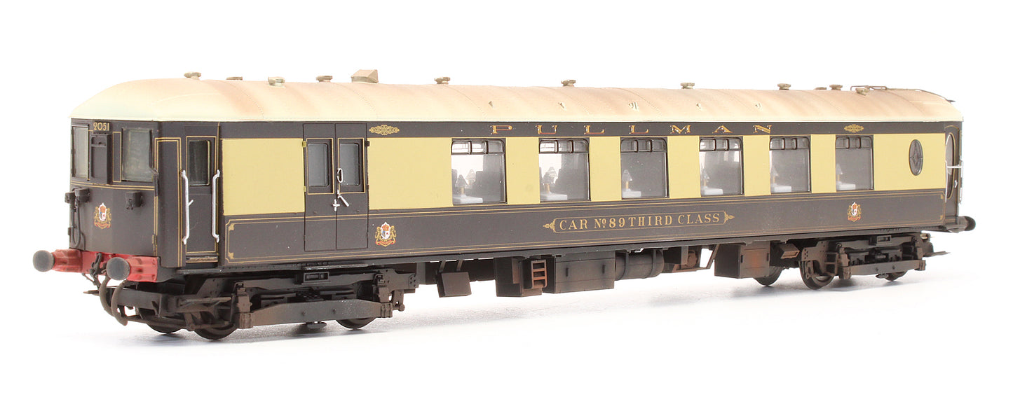 Pre-Owned R2987 'Brighton Belle' Driving Motor Brake 3rd No.89 & No.88 (1934) 2-Car Train Pack -  Custom Weathered