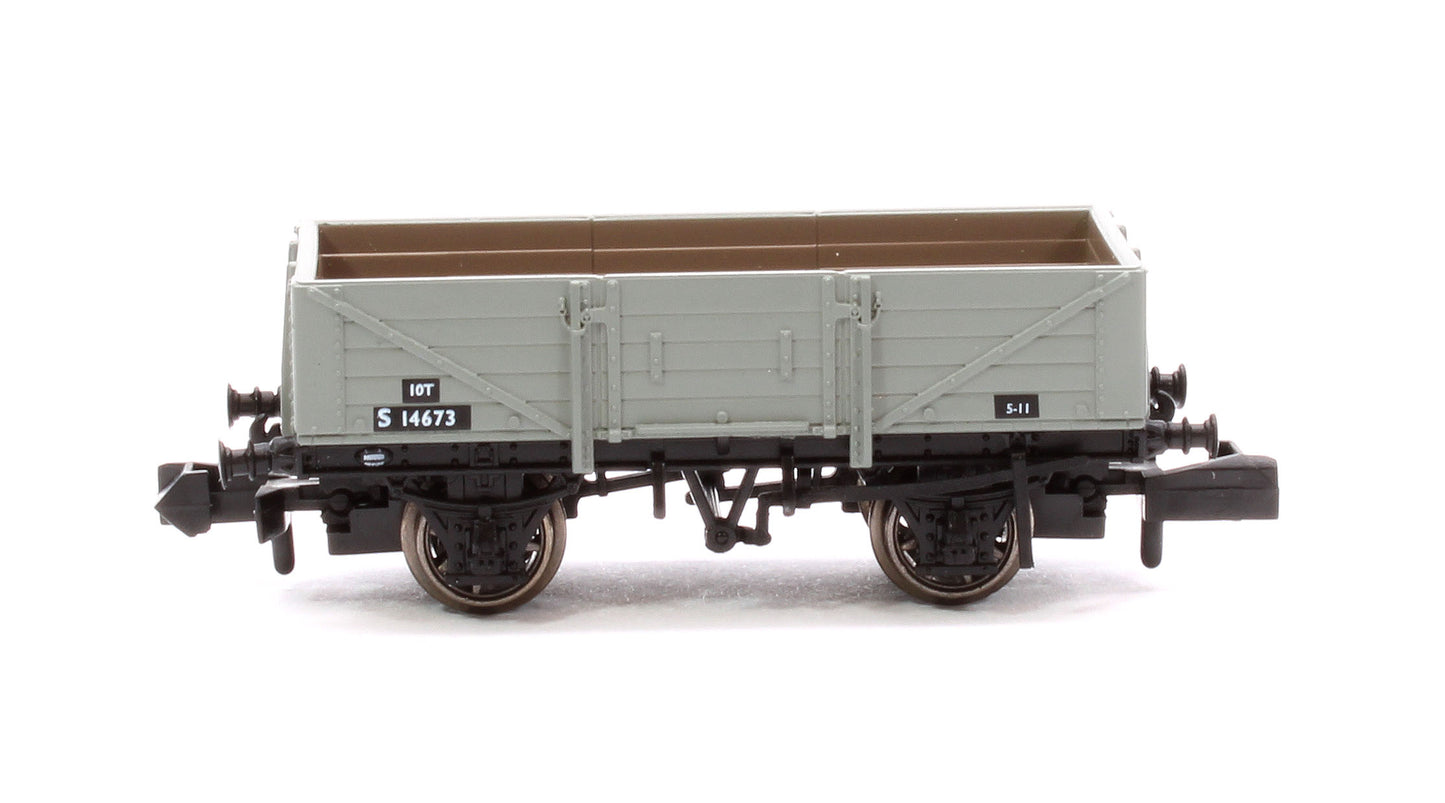 SECR Wagons Pack 2 - BR Livery 5 Planks (Dia.1349)