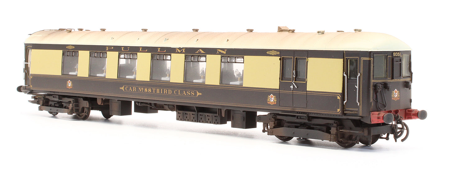 Pre-Owned R2987 'Brighton Belle' Driving Motor Brake 3rd No.89 & No.88 (1934) 2-Car Train Pack -  Custom Weathered