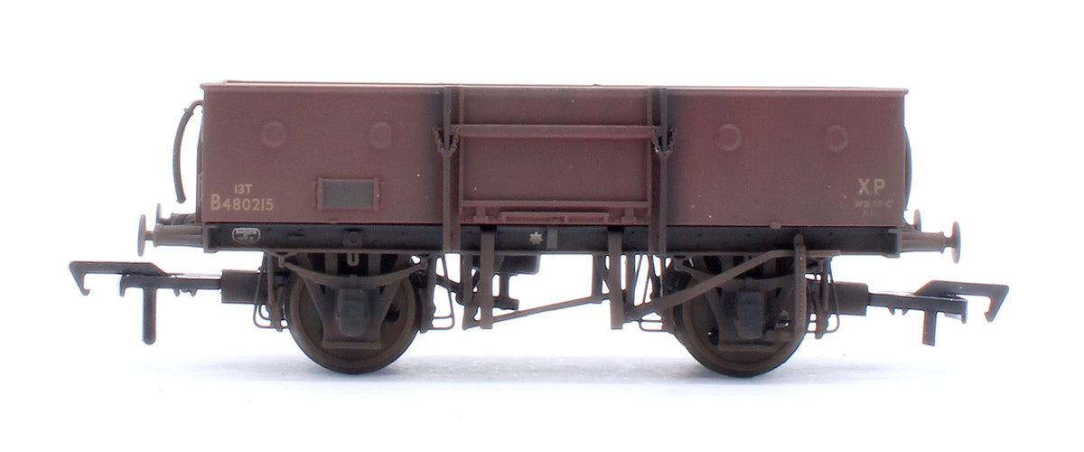 Pre-Owned 13T High Sided Open Wagon BR Bauxite (Late) No.B480215 - Weathered