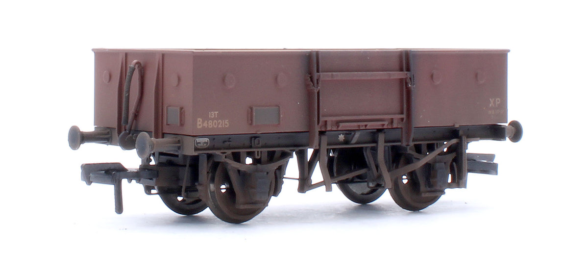 Pre-Owned 13T High Sided Open Wagon BR Bauxite (Late) No.B480215 - Weathered