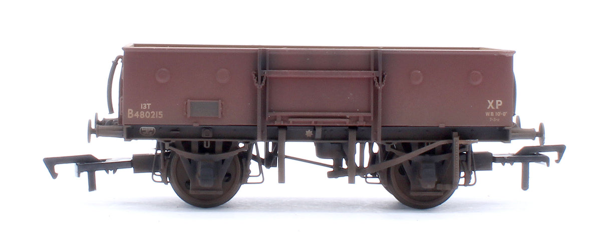 Pre-Owned 13T High Sided Open Wagon BR Bauxite (Late) No.B480215 - Weathered