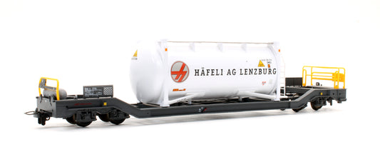 Pre-Owned RhB Sbk-v 7711 Container Wagon 'Hafeli'