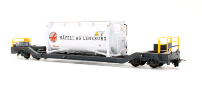 Pre-Owned RhB Sbk-v 7711 Container Wagon 'Hafeli'