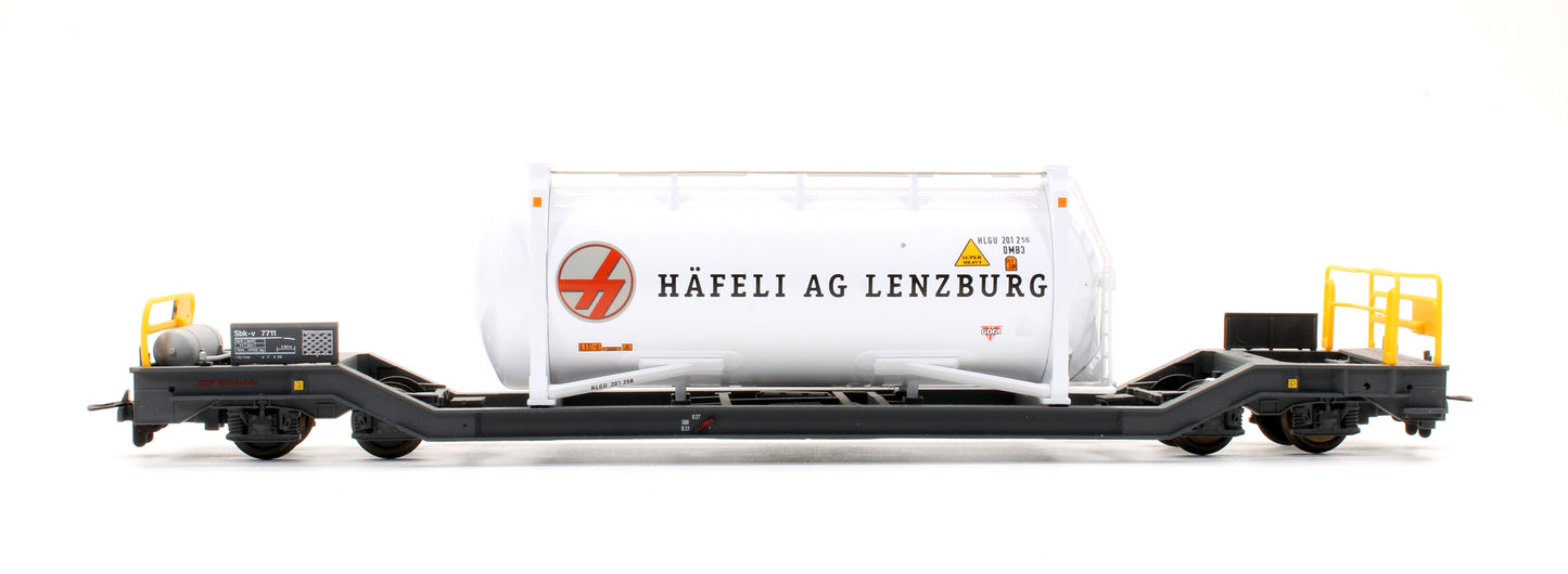 Pre-Owned RhB Sbk-v 7711 Container Wagon 'Hafeli'