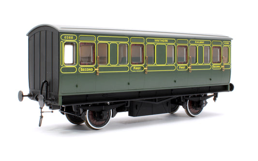 Stroudley 4 Wheel Electrically Lit Composite Southern Lined Green 6388 - Light Bar Fitted