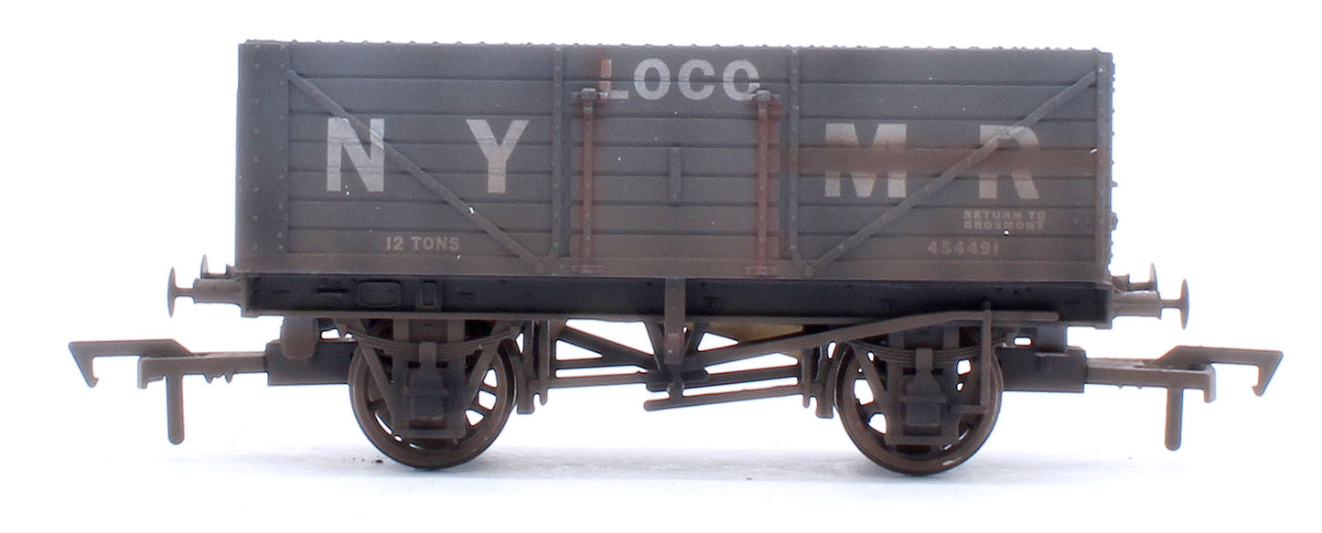 Pre-Owned N.Y.M.R Grey Loco 7 Plank Wagon No.454491 - Weathered