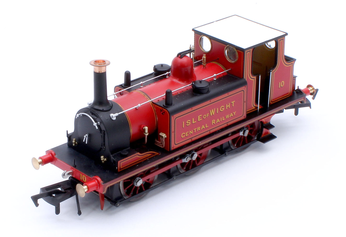 Class A1 Terrier 0-6-0T Isle of Wight Central Railway Red '10' Steam Locomotive - DCC Sound