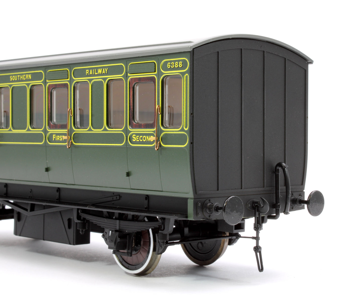 Stroudley 4 Wheel Electrically Lit Composite Southern Lined Green 6388 - Light Bar Fitted