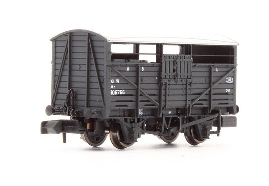 Pre-Owned 373-261B 8 Ton Cattle Wagon GWR Dark Grey No.106766