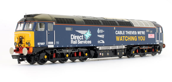 Pre-Owned Class 57307 'Lady Penelope' DRS 'Cable Thieves We're Watching You' Diesel Locomotive