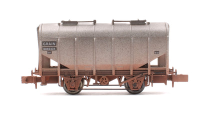 Pre-Owned Bulk Grain Hopper BR Grey No.8885325 - Weathered