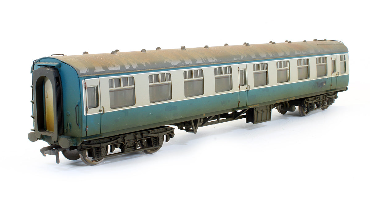 Pre-Owned 39-001 BR MK1 SK Coach Twin Pack Works Test Train Blue & Grey (Weathered)
