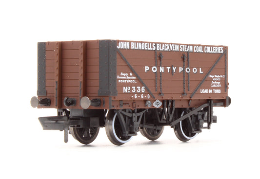Pre-Owned OR76MW7008 'John Blindells Black Vein Steam Coal Colleries' 7 Plank Wagon No.336