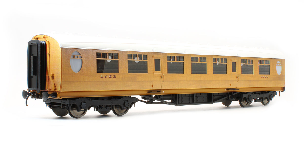 Pre-Owned LNER 63' Thompson Coach Teak Third Class (Dia 329) E1043 (Square Windows)