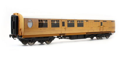 Pre-Owned LNER 63' Thompson Coach Teak Brake Third (Dia 346) E1927 (Square Windows)