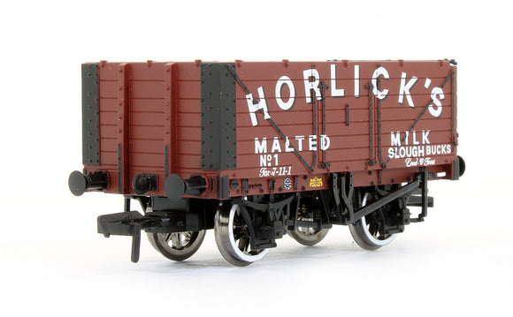 Pre-Owned 'Horlicks' Red Oxide 7 Plank End Door Wagon No.1 (Exclusive Edition)