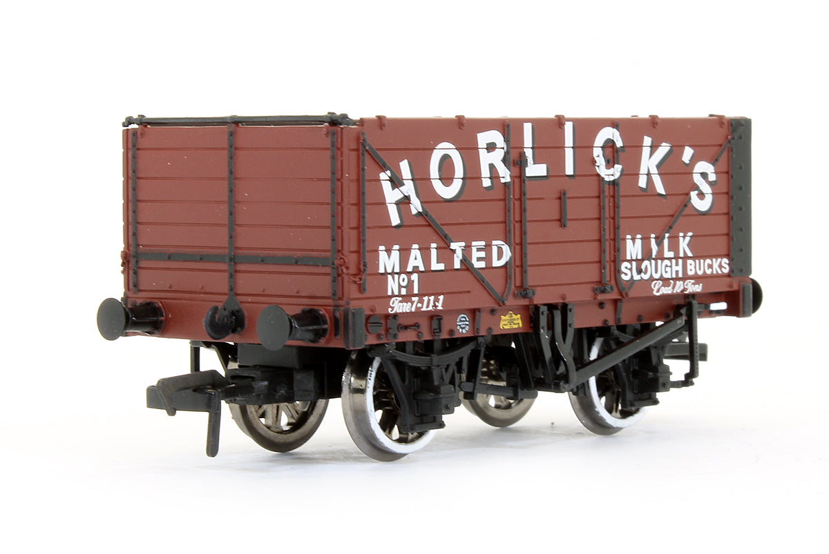 Pre-Owned 'Horlicks' Red Oxide 7 Plank End Door Wagon No.1 (Exclusive Edition)