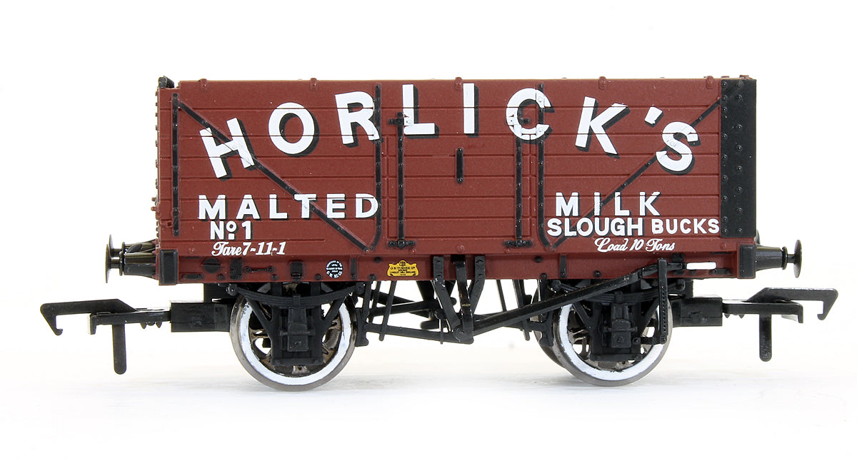 Pre-Owned 'Horlicks' Red Oxide 7 Plank End Door Wagon No.1 (Exclusive Edition)