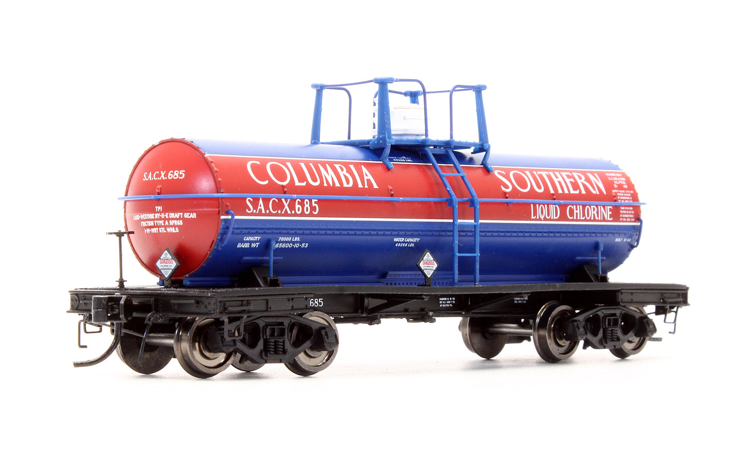 Pre-Owned 6178 6000 Gal Chlorine Tank Car Columbia Southern - Road #685
