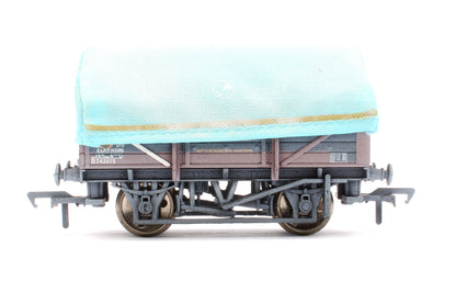 Pre-Owned 5 Plank China Clay Wagon with Hood, BR Bauxite 'B743615' - Weathered