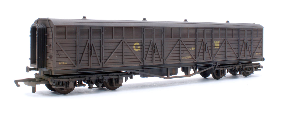 Pre-Owned GWR Bogie Milk Van Siphon G '1359' - Custom Weathered