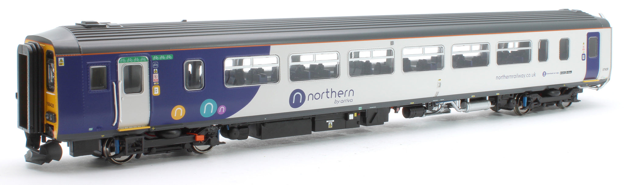 Realtrack RT156-412 Class 156 Northern White Livery 2 Car DMU – Rails ...