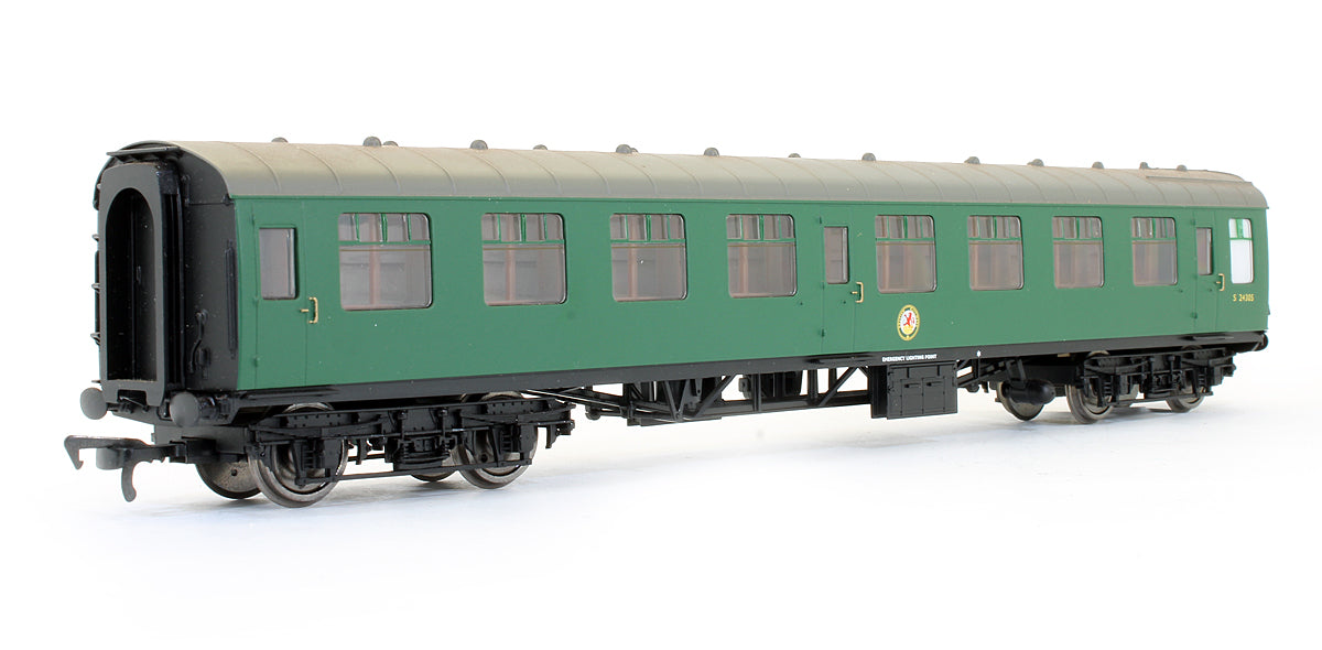 Pre-Owned BR (SR) Green MK1 2nd Class Coach 'S24305' (With Lights)