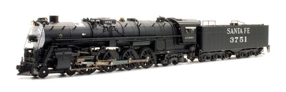 Pre-Owned ATSF Northern 4-8-4 Santa Fe Steam Locomotive - Road #3751 - DCC Sound