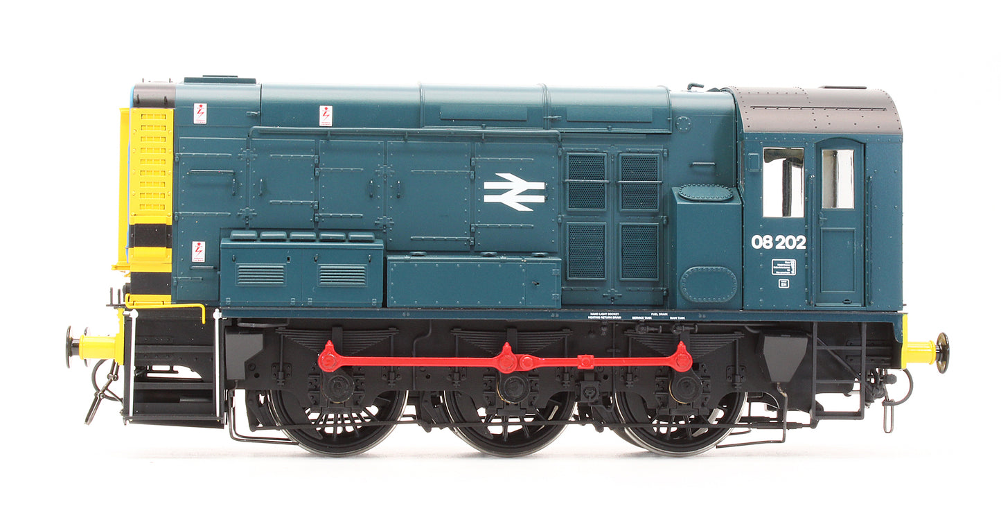 Pre-Owned 7D-008-006D Class 08 08202 BR Blue Diesel Shunter Locomotive - DCC Sound