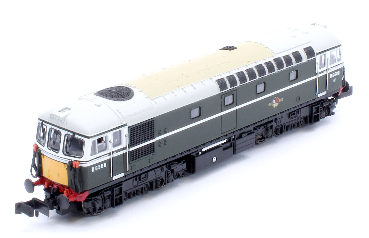 2D-001-024 Class 33/1 D6580 BR Green Very Small Yellow Panels Diesel Locomotive