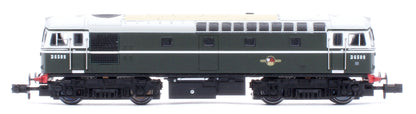 2D-001-009 Class 33/0 D6509 BR Green No Yellow Warning Panel Diesel Locomotive