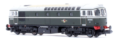 2D-001-009D Class 33/0 D6509 BR Green No Yellow Warning Panel Diesel Locomotive - DCC Fitted