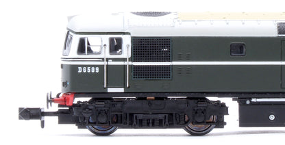 2D-001-009 Class 33/0 D6509 BR Green No Yellow Warning Panel Diesel Locomotive