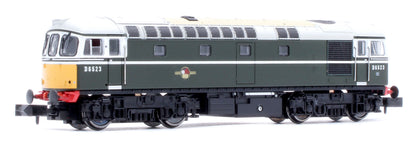 2D-001-010 Class 33/0 D6523 BR Green Small Yellow Panels Diesel Locomotive