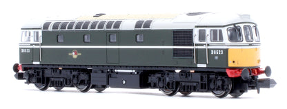 2D-001-010D Class 33/0 D6523 BR Green Small Yellow Panels Diesel Locomotive - DCC Fitted