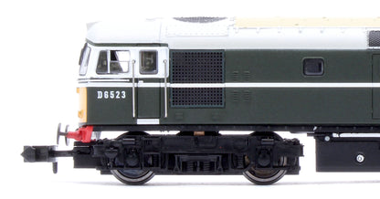 2D-001-010 Class 33/0 D6523 BR Green Small Yellow Panels Diesel Locomotive