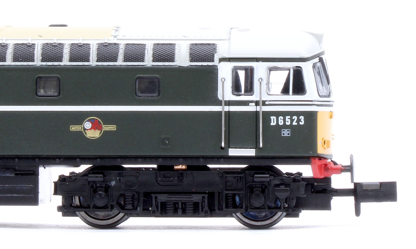 2D-001-010 Class 33/0 D6523 BR Green Small Yellow Panels Diesel Locomotive
