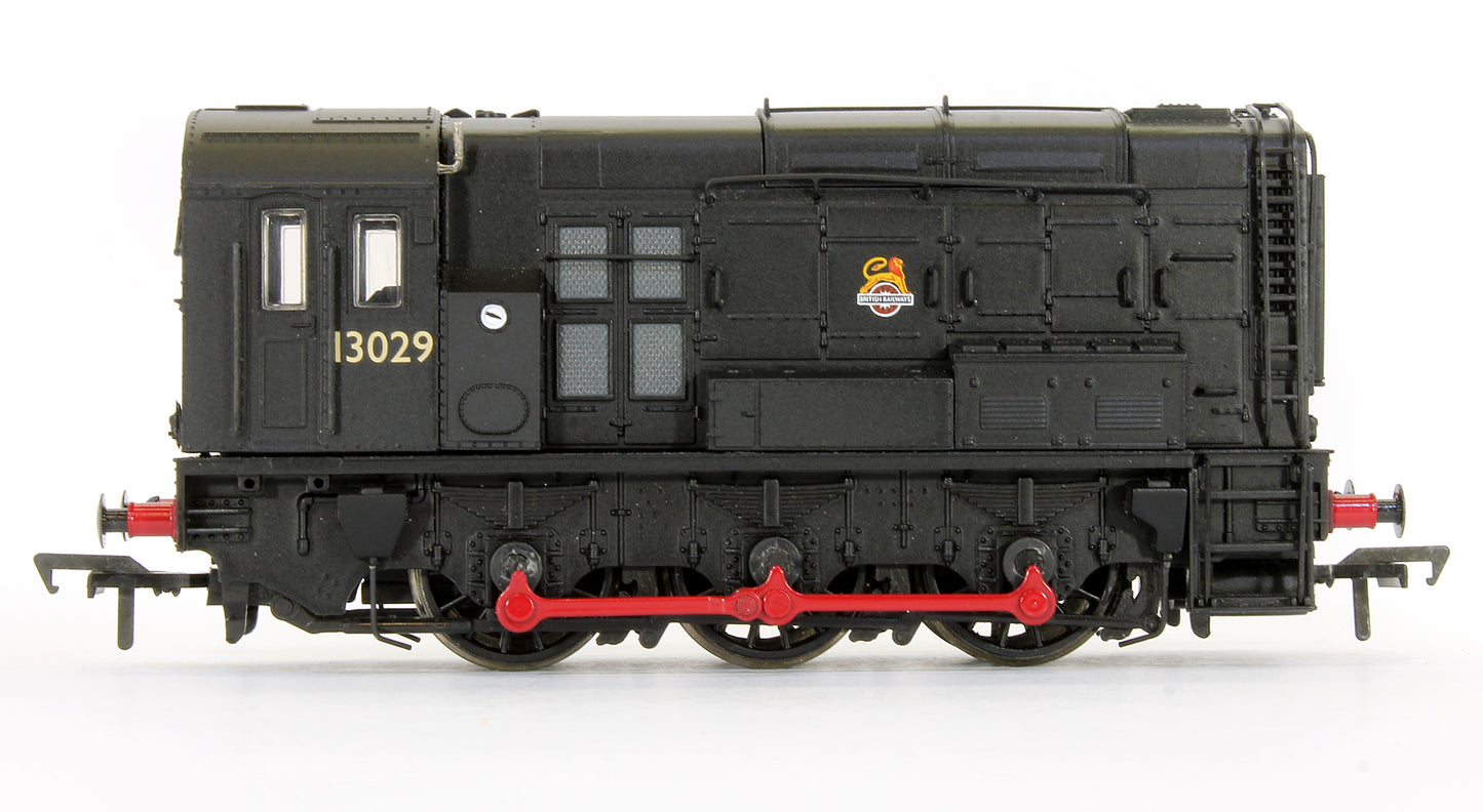 Pre-Owned Class 08 '13029' BR Black Early Emblem Hinged Door Type Diesel Shunter Locomotive
