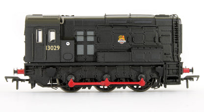 Pre-Owned Class 08 '13029' BR Black Early Emblem Hinged Door Type Diesel Shunter Locomotive