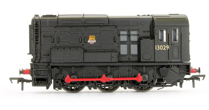 Pre-Owned Class 08 '13029' BR Black Early Emblem Hinged Door Type Diesel Shunter Locomotive