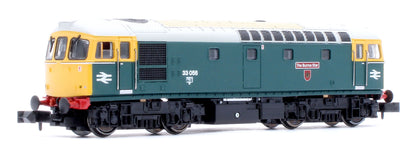 2D-001-011D Class 33/0 33056 BR Blue Full Yellow Ends The Burma Star Diesel Locomotive - DCC Fitted