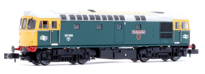2D-001-011D Class 33/0 33056 BR Blue Full Yellow Ends The Burma Star Diesel Locomotive - DCC Fitted