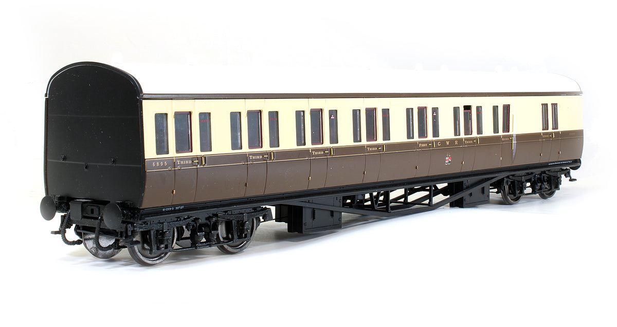 Pre-Owned Suburban B 2 Coach Set GWR Leamington Stafford Worcs #2 Chocolate & Cream