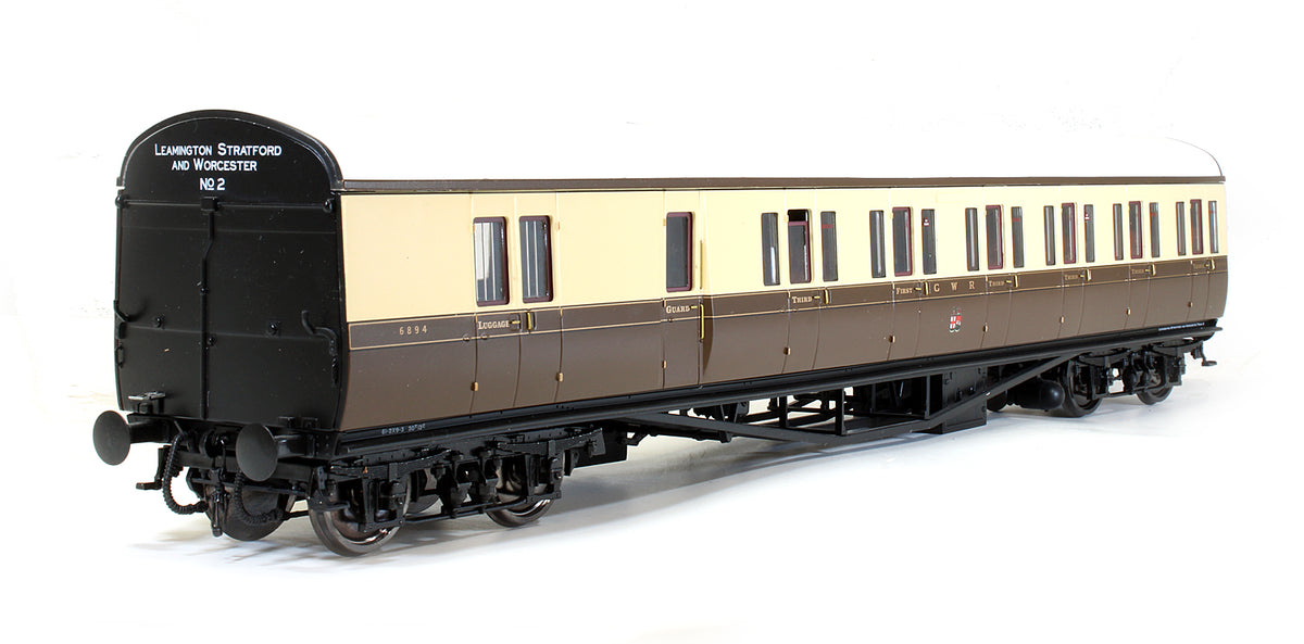 Pre-Owned Suburban B 2 Coach Set GWR Leamington Stafford Worcs #2 Chocolate & Cream