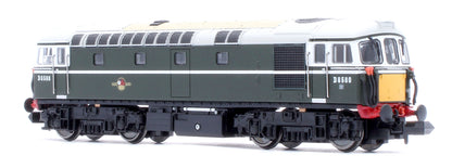 2D-001-024 Class 33/1 D6580 BR Green Very Small Yellow Panels Diesel Locomotive
