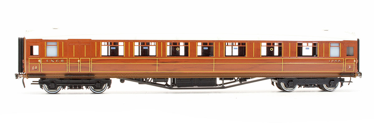 Pre-Owned LNER Teak Gresley 1st / 3rd Coach No.1855