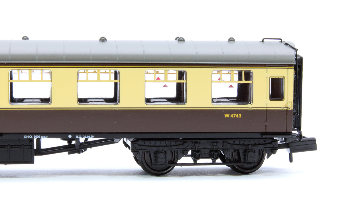 BR Mk1 TSO Tourist Second Open BR (WR) Chocolate & Cream No. W4743