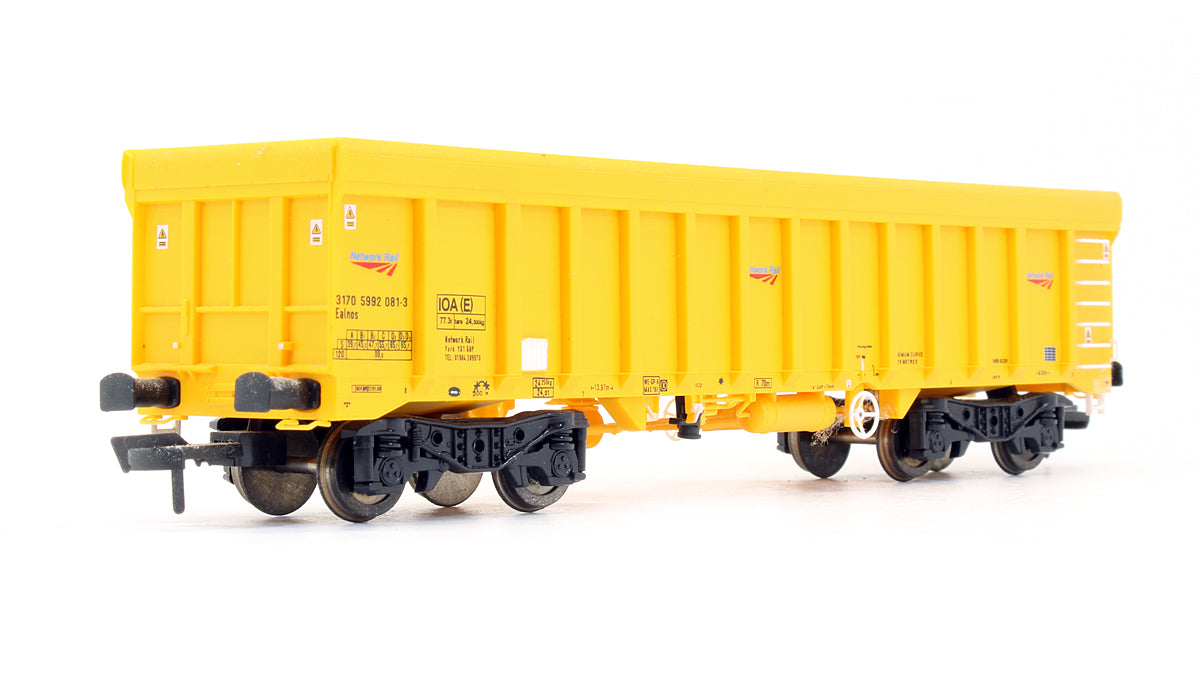 Pre-Owned IOA Ballast Wagon Network Rail Yellow 3170 5992 081-3